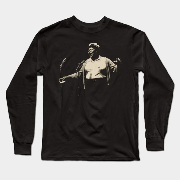 Big Mama's Soul Revival Retro Nostalgia Tee Celebrating the Powerful Voice and Enduring Legacy of Mama Thornton Long Sleeve T-Shirt by Hayes Anita Blanchard